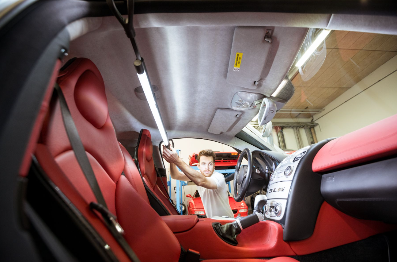 Телескопическая светодиодная лампа Scangrip Line Light Bonnet C+R на аккумуляторе(Скангрип Лайн Лайт Боннет Ц+Р) Телескопическая светодиодная лампа Scangrip Line Light Bonnet C+R на аккумуляторе(Скангрип Лайн Лайт Боннет Ц+Р)