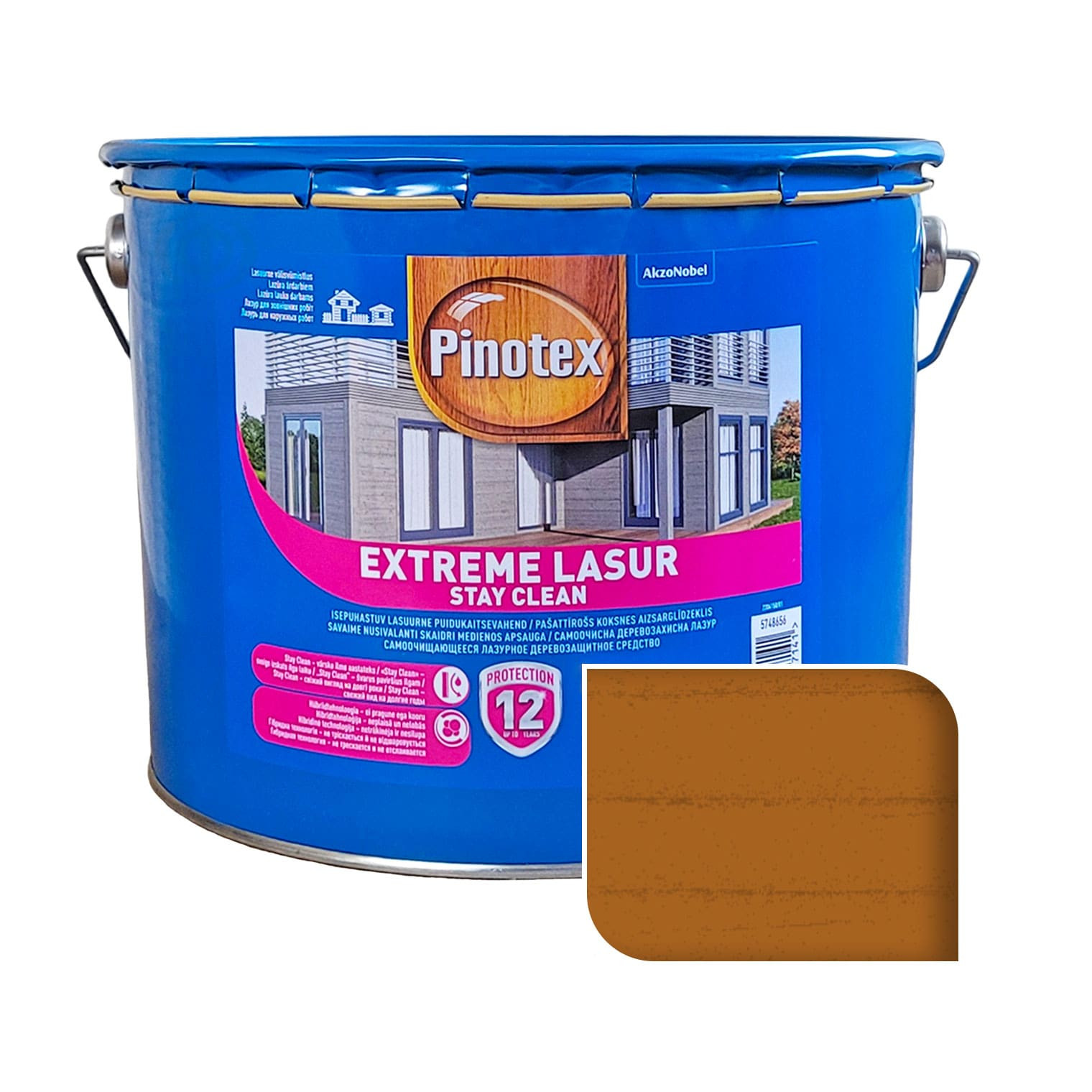 Пропитка лазурная для дерева Pinotex Extreme Lasur самоочищающаяся, орегон