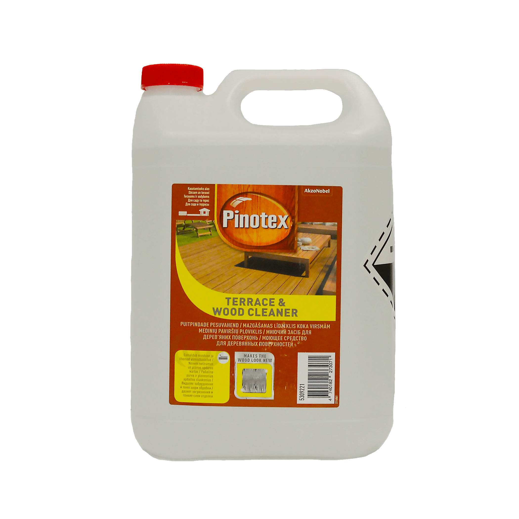 Моющее средство для дерева Pinotex Terrace & Wood Cleaner, бесцветное