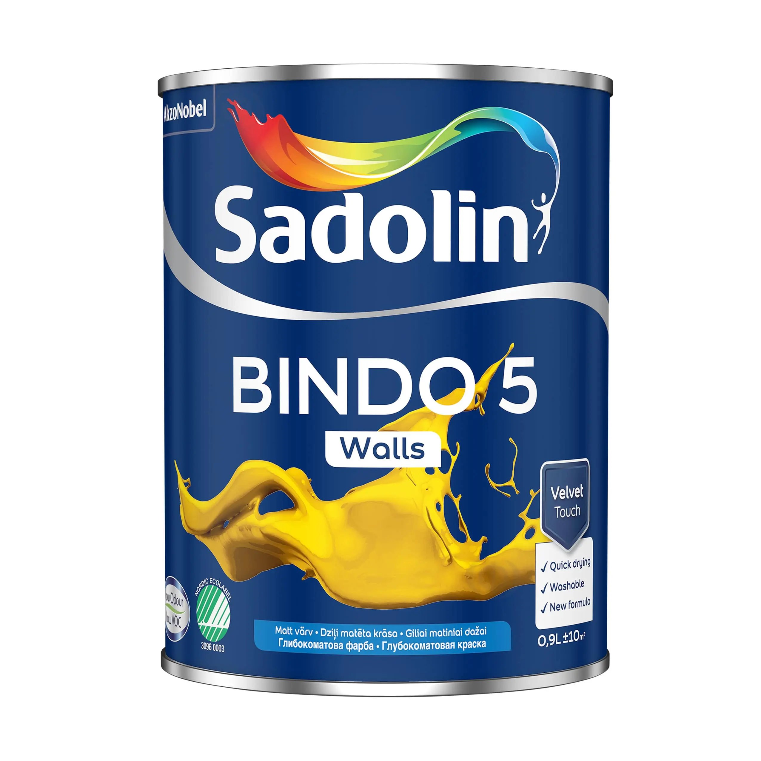 Эмульсионная краска Sadolin Bindo 5 для стен, BC Эмульсионная краска Sadolin Bindo 5 для стен, BC