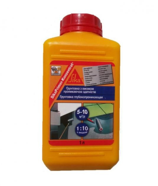 Концентрат универсальной акриловой грунтовки Sika Primer-Konzentrat 1 л Концентрат универсальной акриловой грунтовки Sika Primer-Konzentrat 1 л