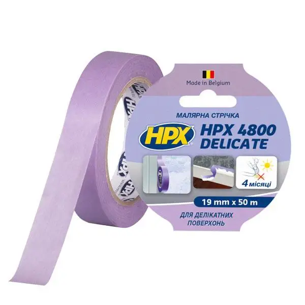 Малярная лента для тонких поверхностей HPX4800 60С 50м пурпурный