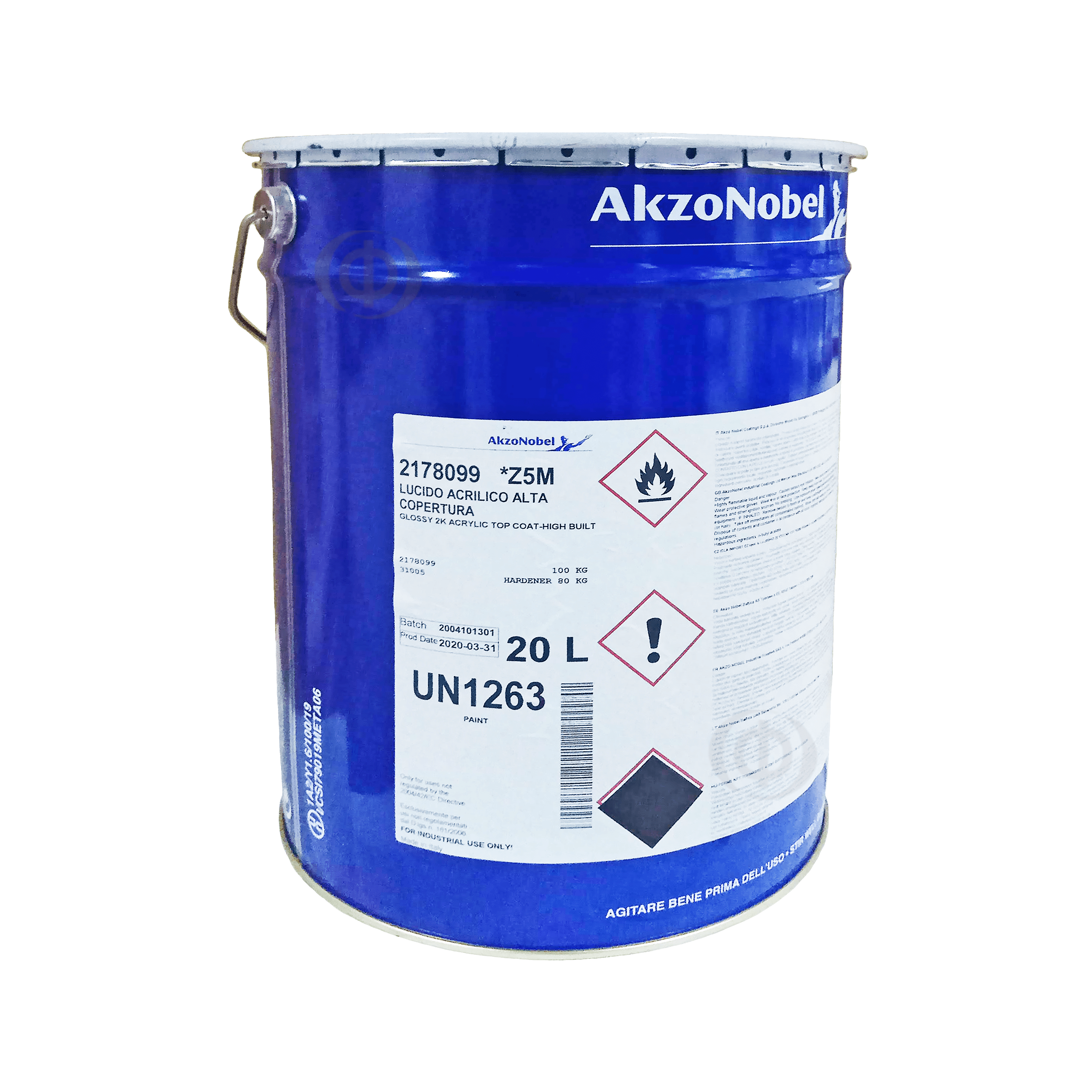 Полиуретан-акриловый двухкомпонентный лак AkzoNobel Glossy 2K Acrylic Top Coat-High Built, бесцветный, (2178099)