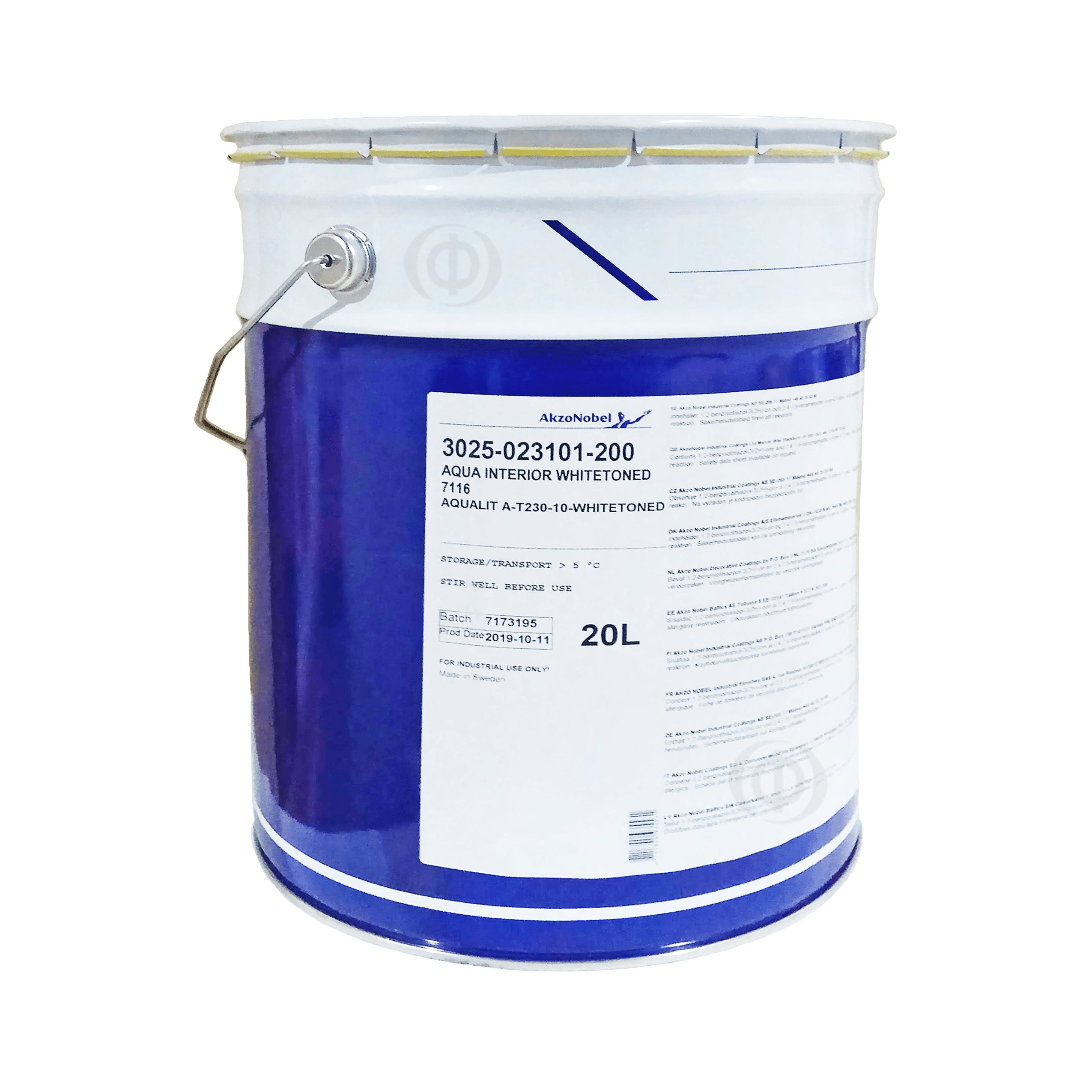 Лак на водной основе AkzoNobel Aqua Interior Whitetoned 7116, белый, (3025-023101-200)