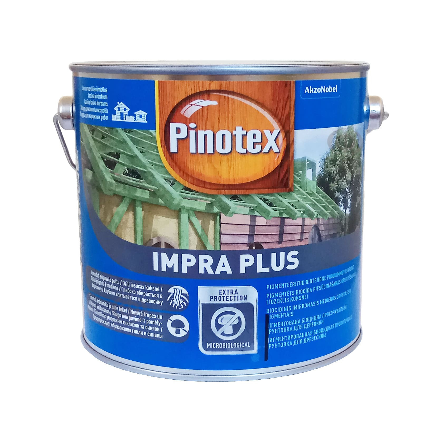 Пропитка для скрытых деревянных конструкций Pinotex Impra Plus, зеленая Пропитка для скрытых деревянных конструкций Pinotex Impra Plus, зеленая