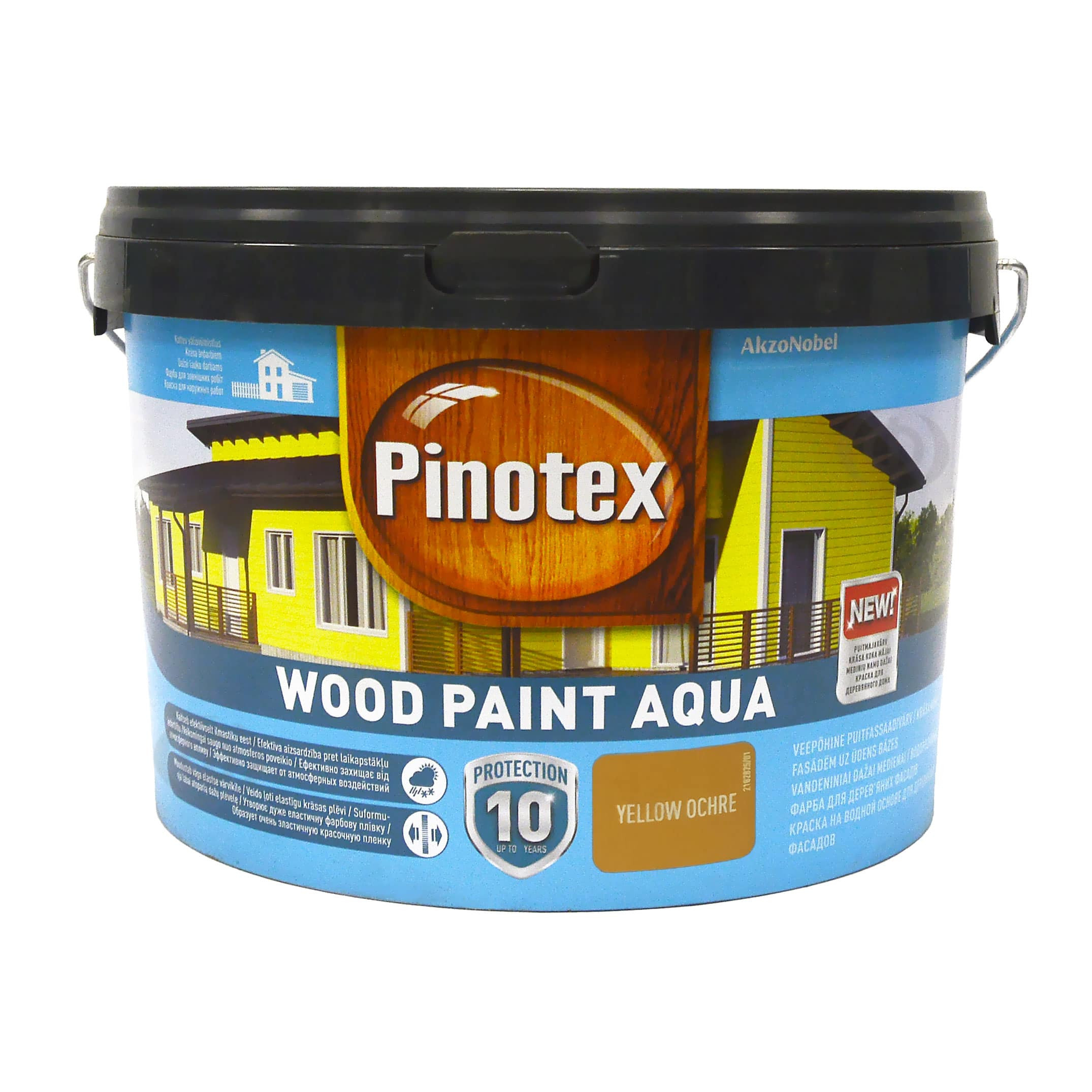 Краска для дерева Pinotex Wood Paint Aqua атмосферостойкая, желтая