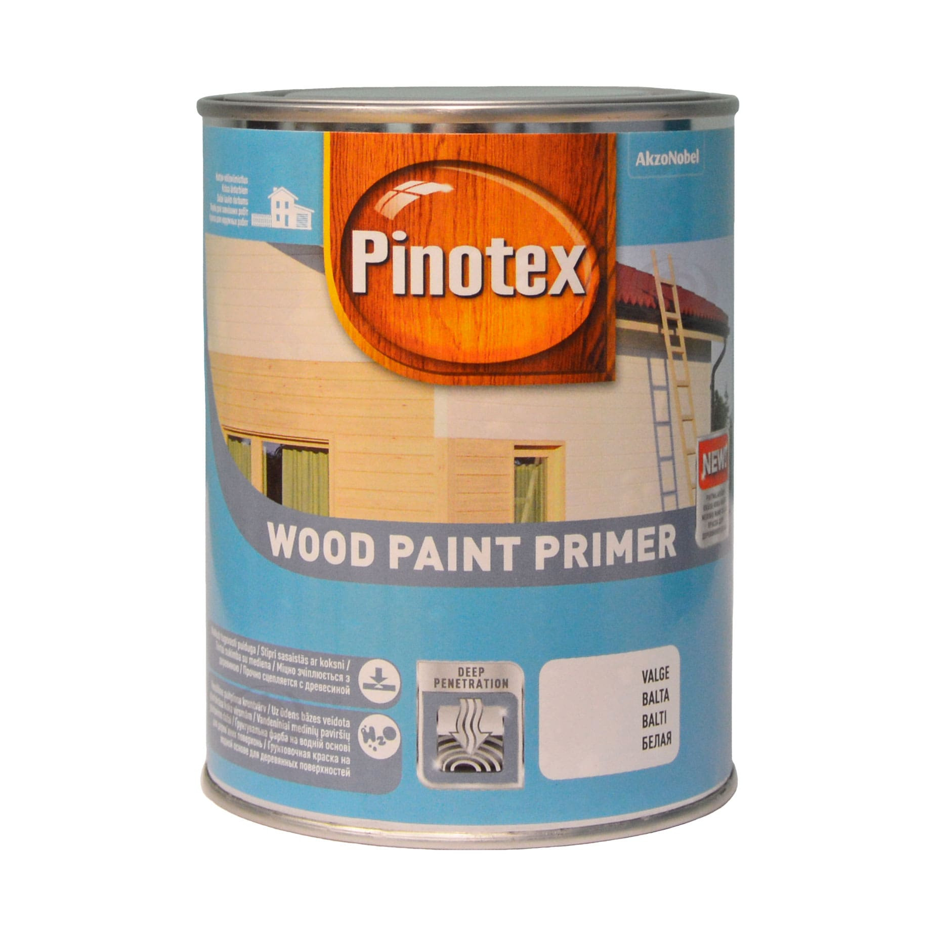 Краска для дерева Pinotex Wood Paint Primer грунтовочная, белая Краска для дерева Pinotex Wood Paint Primer грунтовочная, белая