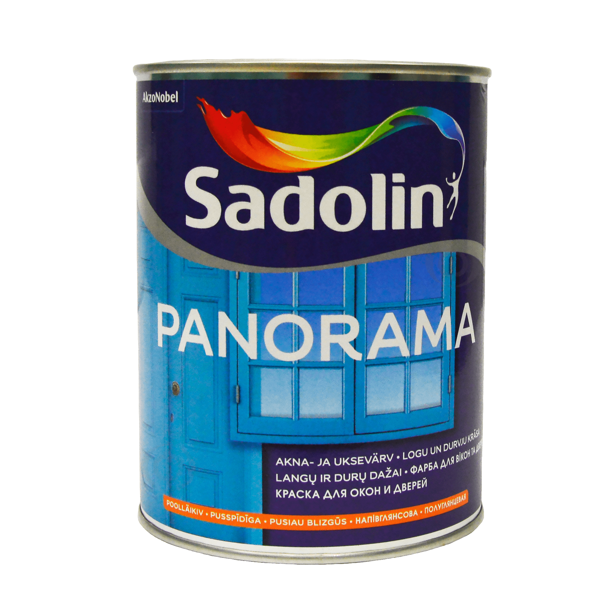 Краска на водной основе Sadolin Panorama для окон и дверей, белая, BW