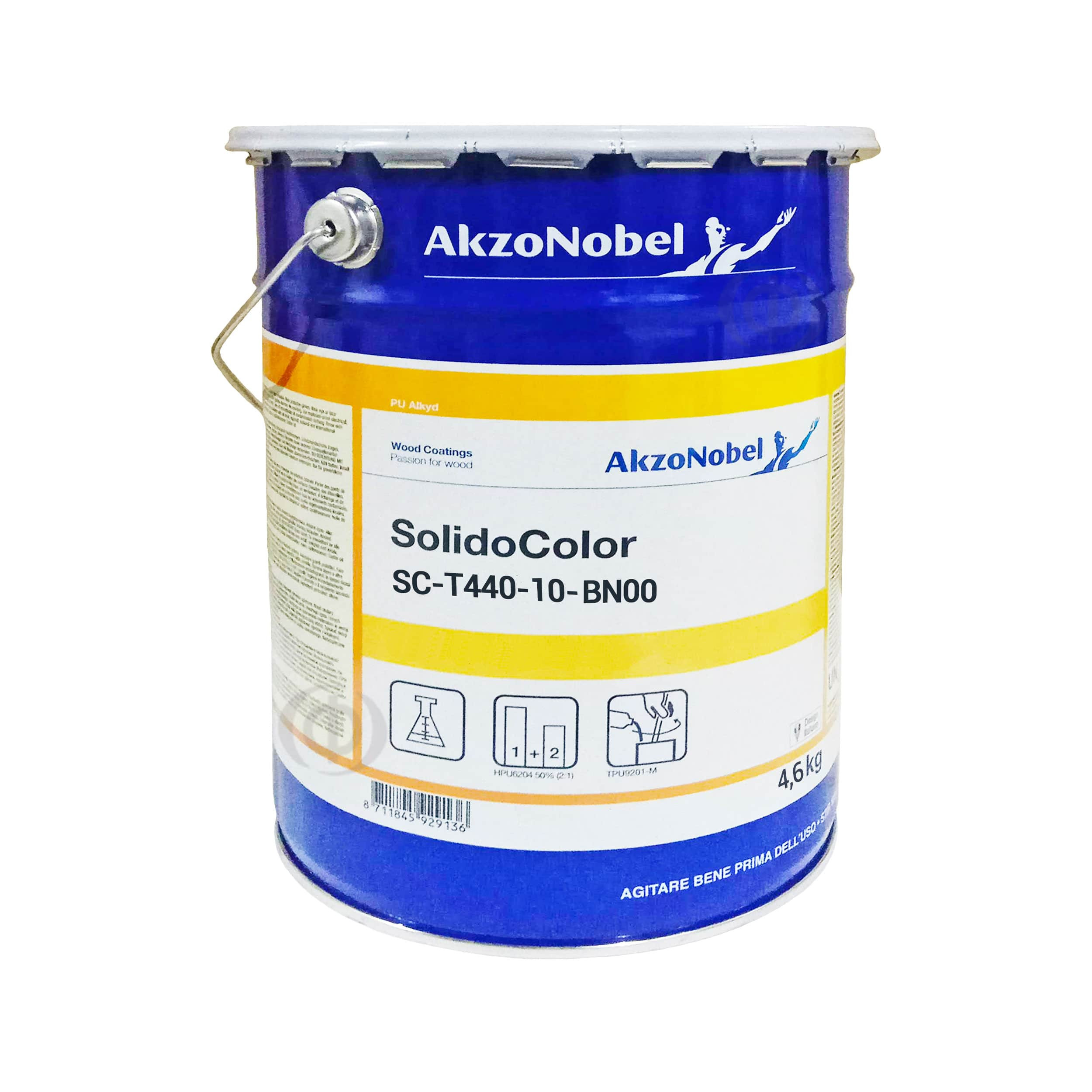 Полиуретановая краска AkzoNobel Solido Color SC-T440-10 двухкомпонентная, бесцветная, BN00, 4,6 кг (SC-T440-10-BN00*Z2F)
