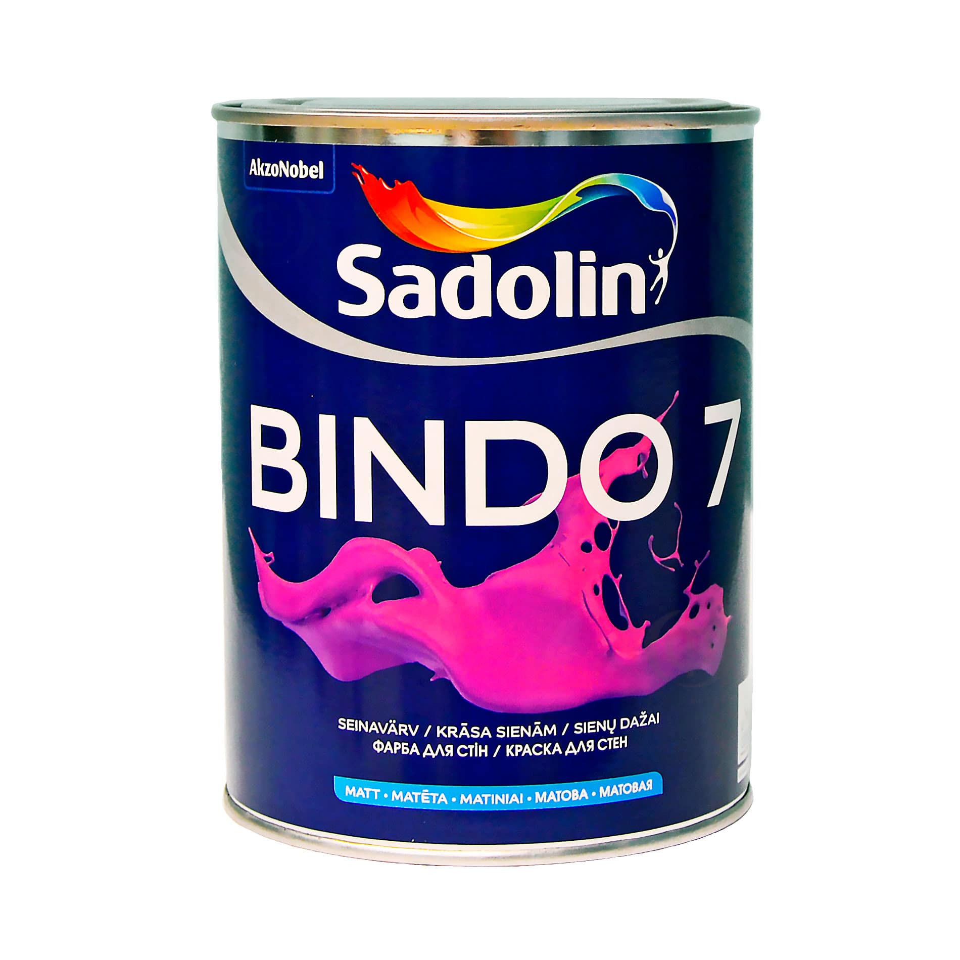 Латексная краска Sadolin Bindo 7 для стен и потолка, бесцветная, BC