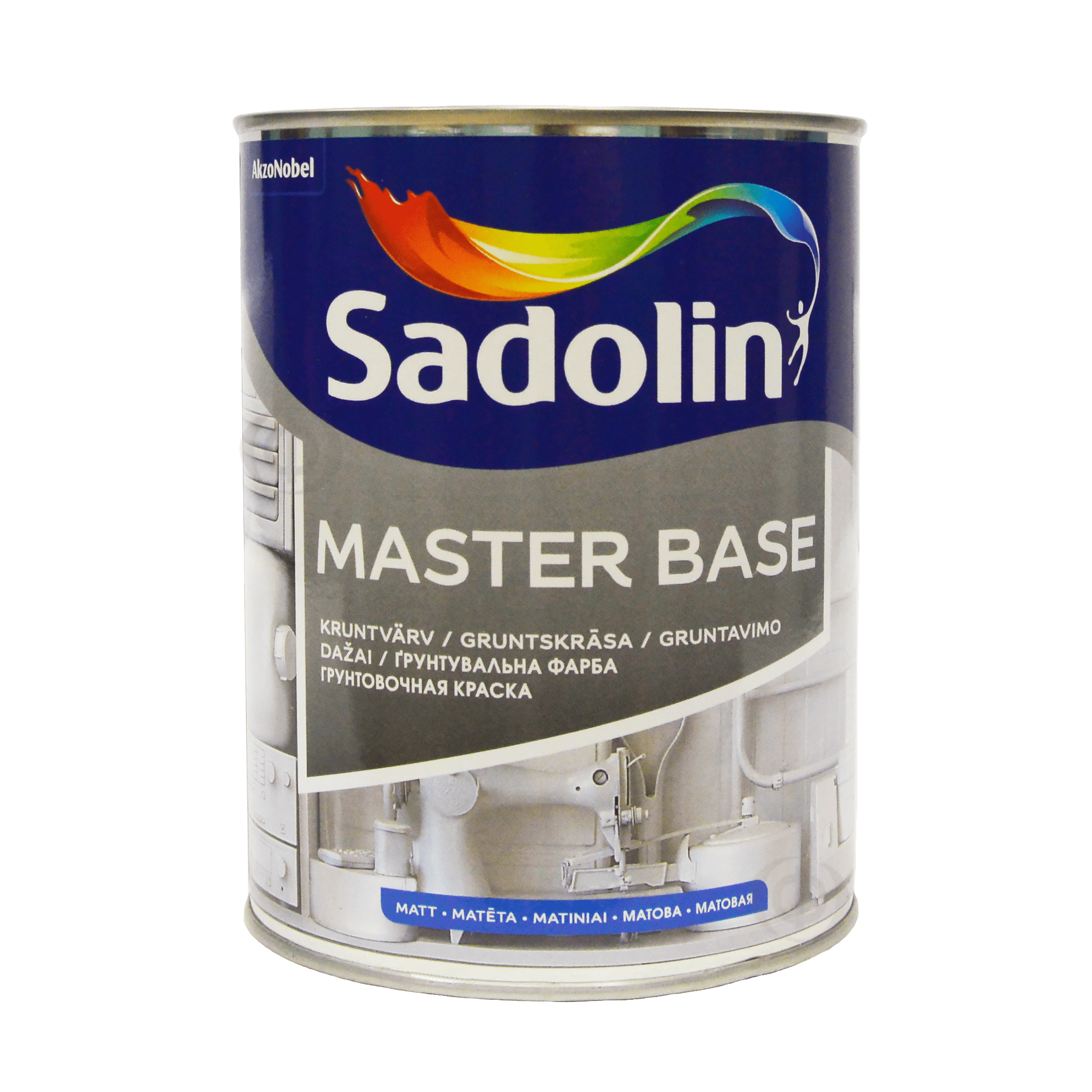 Грунтовочная краска алкидная Sadolin Master Base для стен и потолка, белая Грунтовочная краска алкидная Sadolin Master Base для стен и потолка, белая