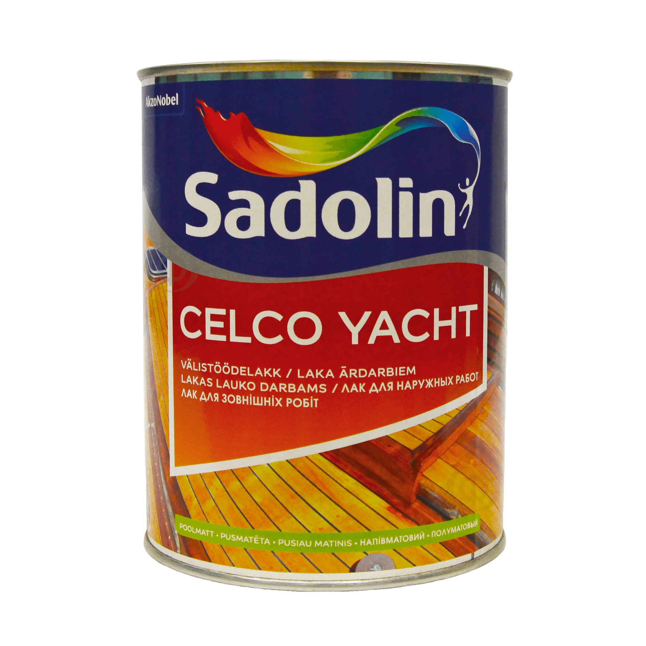 Лак яхтний Sadolin Celco Yacht для зовнішніх робіт, глянцевий, безбарвний