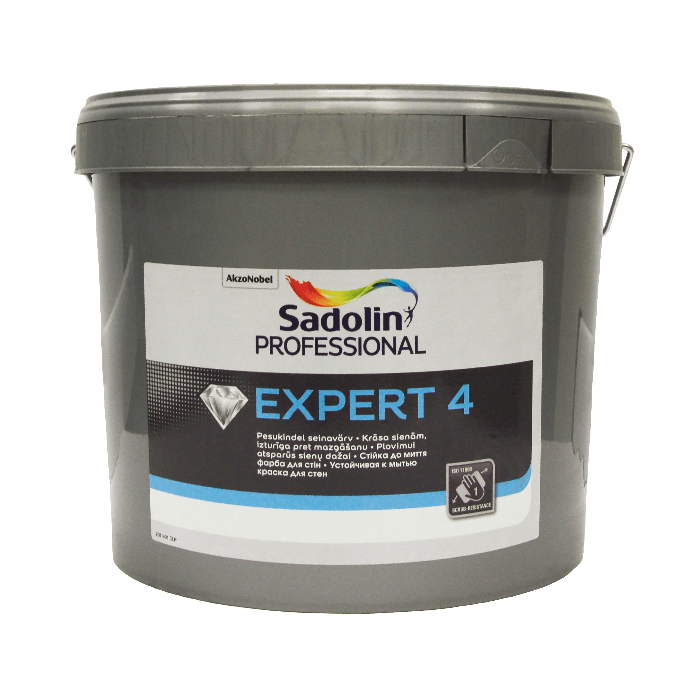 Акриловая краска Sadolin Expert 4 для стен и потолка, бесцветная BC