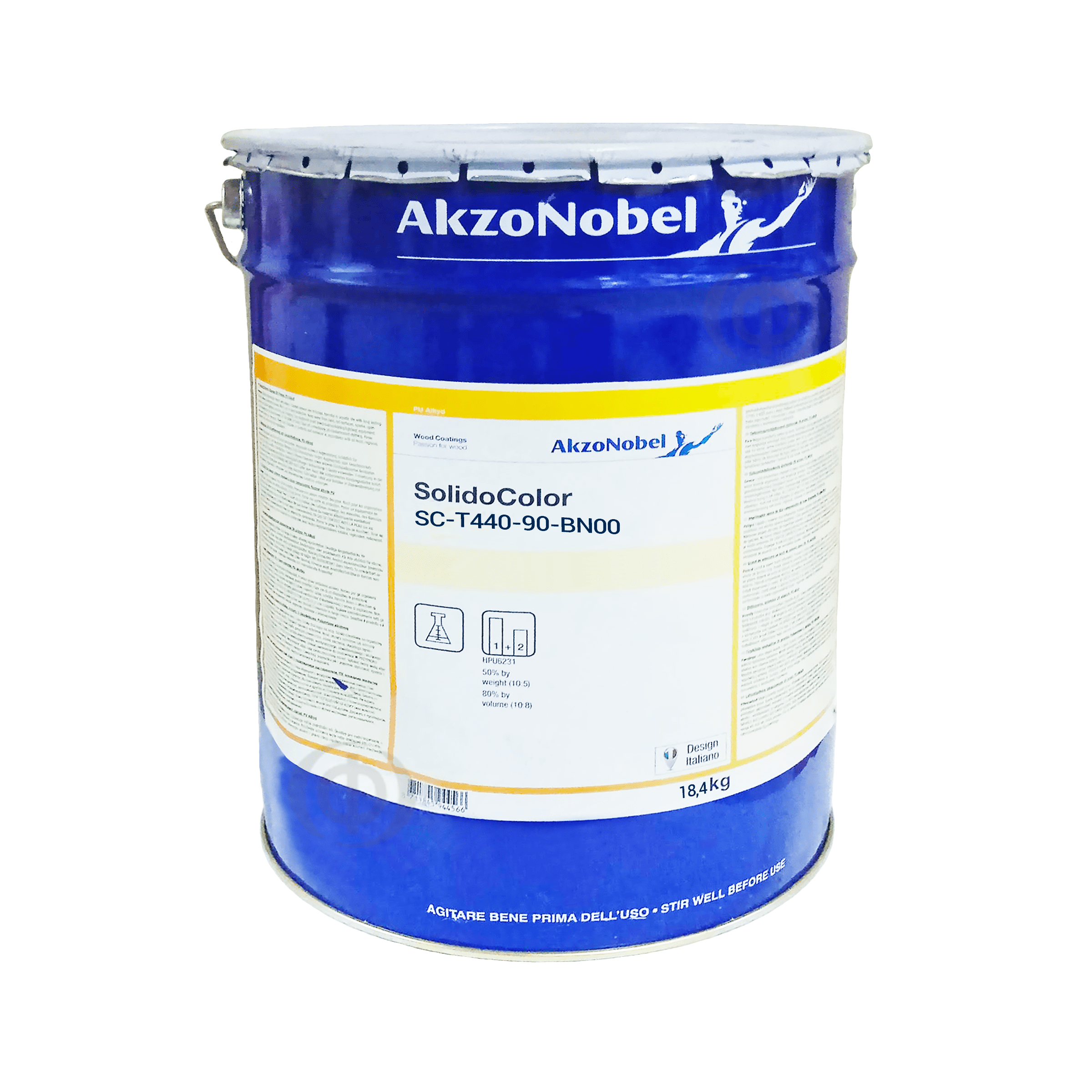 Полиуретановая краска AkzoNobel Solido Color SC-T440-90 двухкомпонентная, бесцветная, BN00, 18,4 кг (440-90-BN00*Z5P)