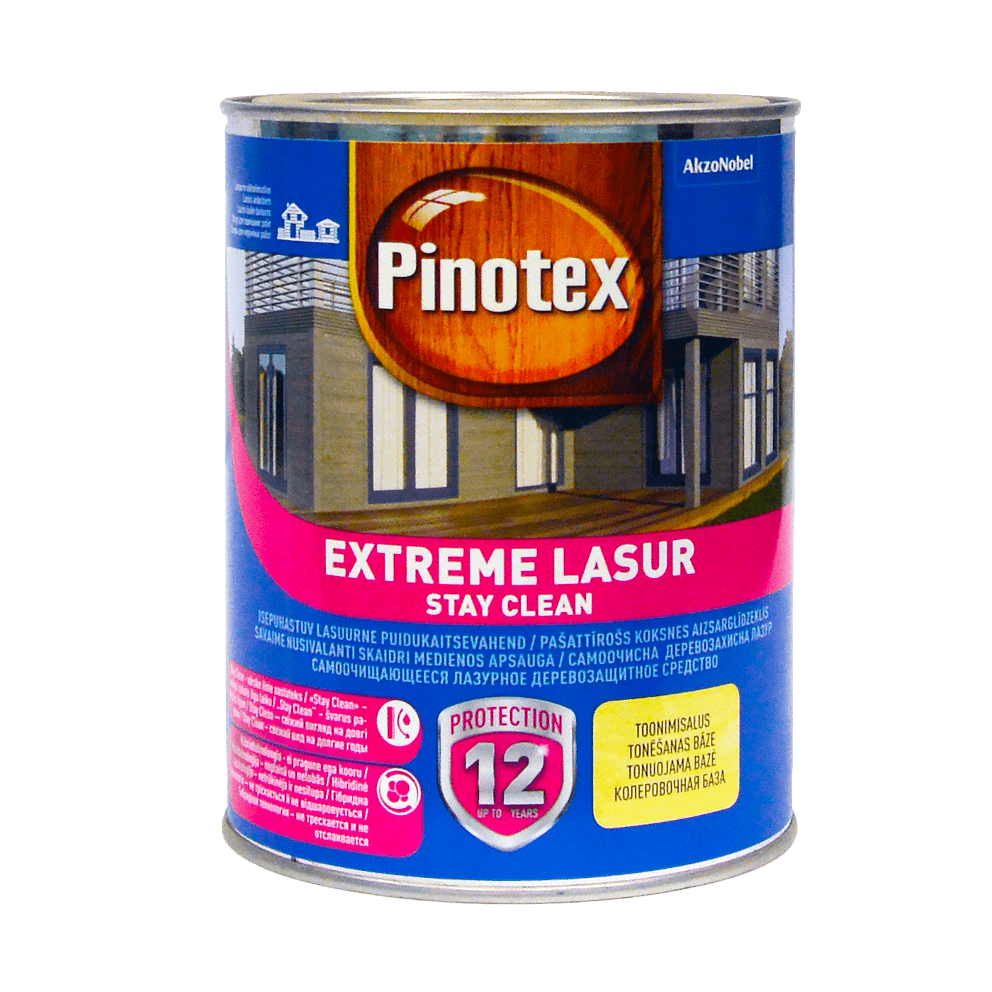 Пропитка лазурная для дерева Pinotex Extreme Lasur самоочищающаяся, бесцветная, BC
